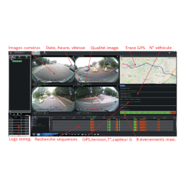 360° VISION : monitor intelligente per bus o pullman
